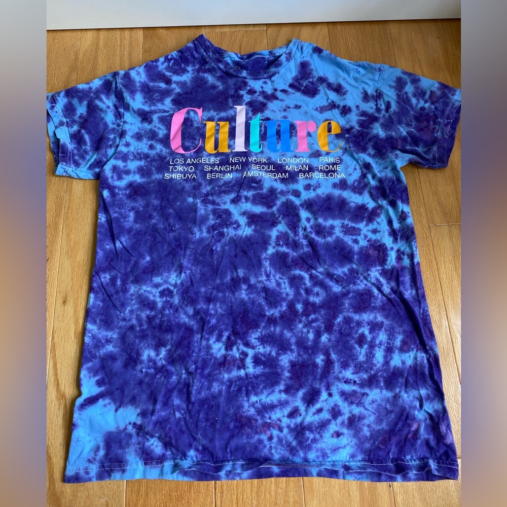 Purple Tie Dye “Culture” Graphic tee